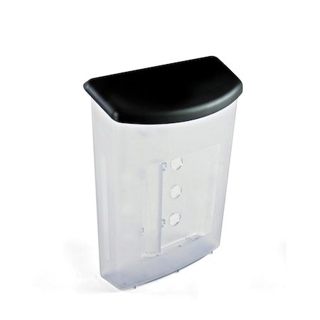 Azar Displays Outdoor Wall Mount Brochure Holder w/Lid Clear Frost 9.5"Wx13.25"H, PK2 252960-2PK
